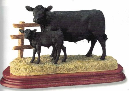 Aberdeen Angus Cow & Calf - limited editon of 1250
