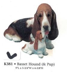 Basset Hound (& Pup)